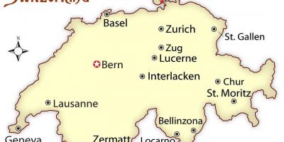שוויץ ציריך על המפה